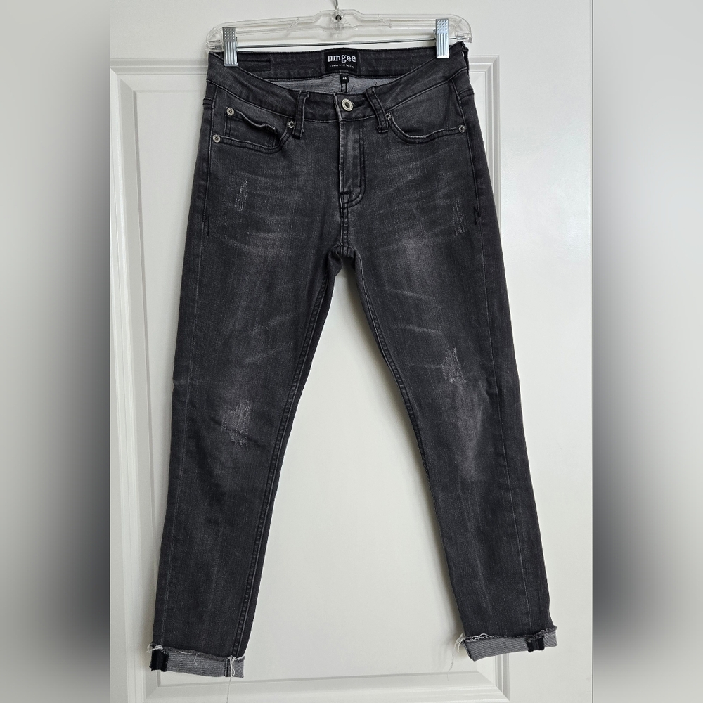 Umgee Black Distressed Denim